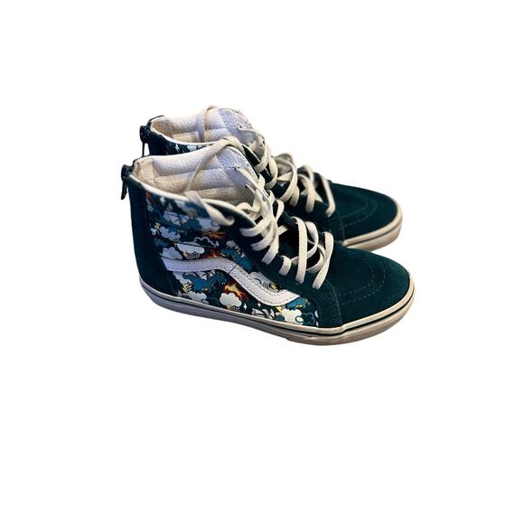 VANS boys dragon high top shoes size 1.5 back zipper - Picture 3 of 12
